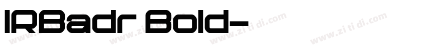 IRBadr Bold字体转换